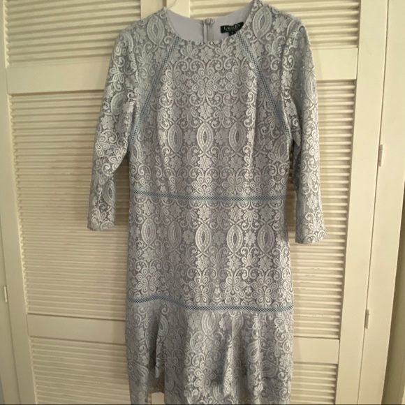 LAUREN RALPH LAUREN Lace Drop-Waist Dress - Picture 5 of 13